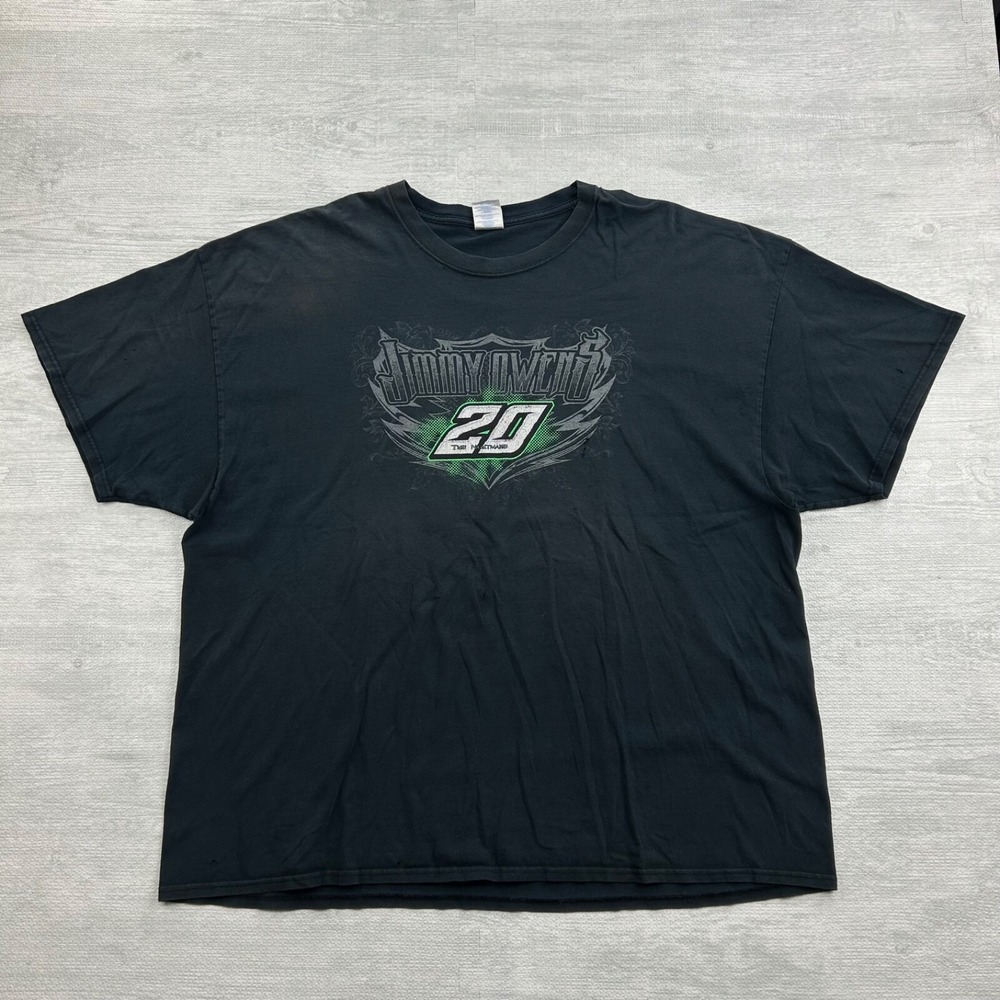 Vintage Y2K Jimmy Owens Racing Shirt Size XXXL Black The Nightmare 20